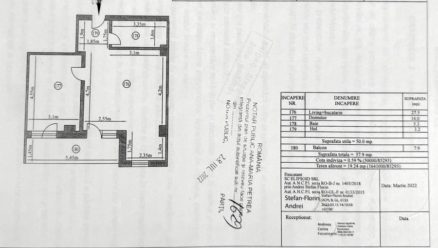 Apartament 2 camere | Complex Flamingo | 57 mp | Etaj 3 | 2022
