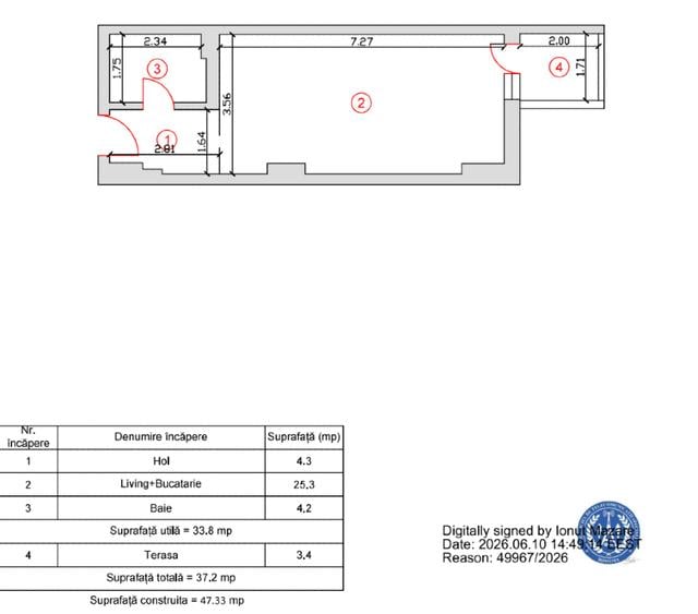 Garsonieră Smart Residence (complex 2026) – 7 min de metrou | Direct Proprietar