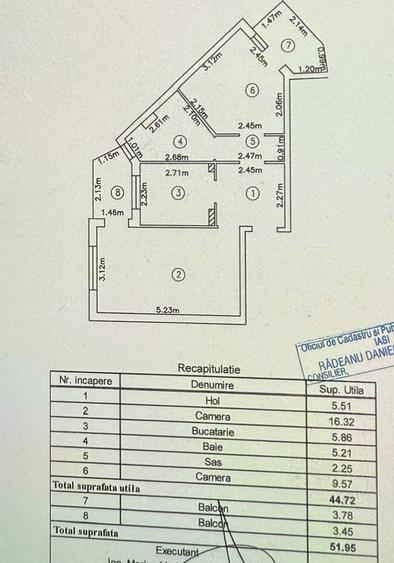 Alexandru - Minerva - Piata - 2 camere decomandat - mobilat - liber