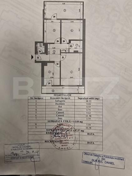 Apartament 4 camere, 63.80 mp, renovat complet, zona Gării