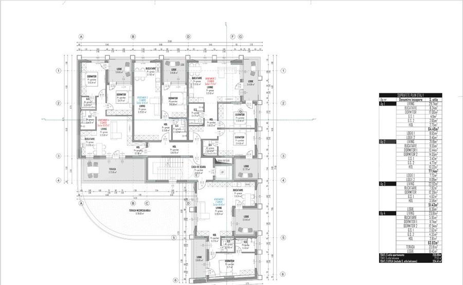 APARTAMENT 2 CAMERE │64 MP │SEMIFINISAT│ZONA INTRE LACURI