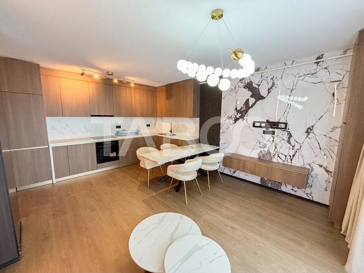 Apartament 2 camere mobilat si utilat finisaje moderne in Floresti