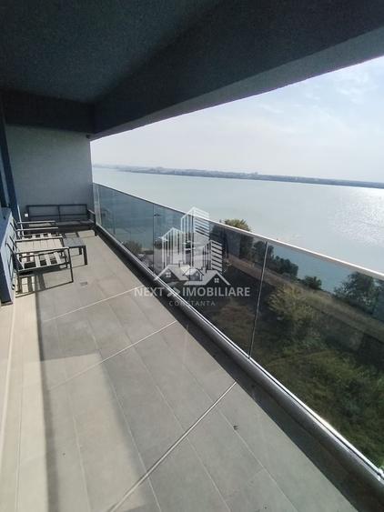 Apartament 2 cam, Mamaia zona Rex, la alb, vedere lac