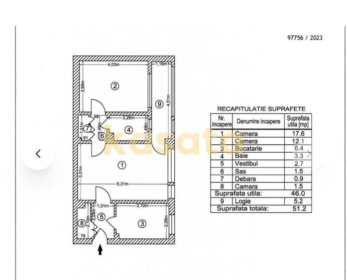 APARTAMENT 2 CAMERE | MATEI VOIEVOD | ETAJ 4/10 | CREDITABIL | - 9