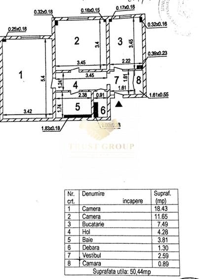 Apartament 2 camere | Decomandat | 50 mp | Turda | Parter