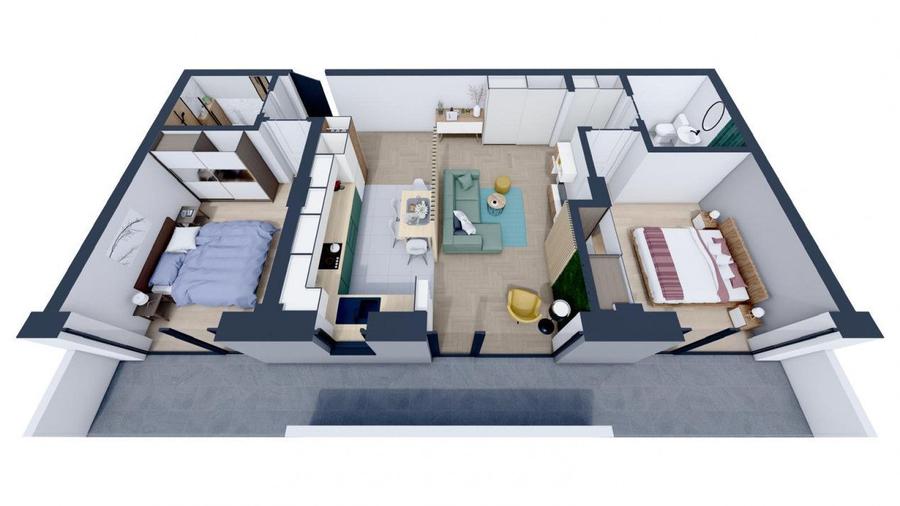 Apartament nou 3 camere, Terezian, COMISION 0%