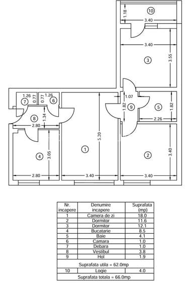 Apartament de 3 camere Câmpia Libertății,  parc IOR - 6