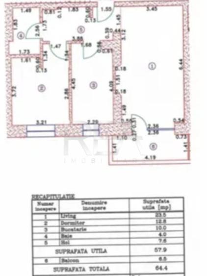 2 camere, et 3/9, 65mp- Cortina Academy, Cotroceni
