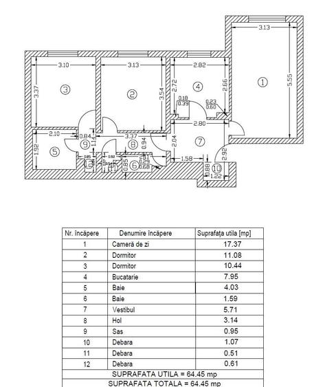 Vanzare apartament 3 camere Rahova - Margeanului