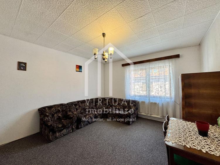 Casa singur in curte, 4 camere, 106mp utili + balcon, spatiu comercial