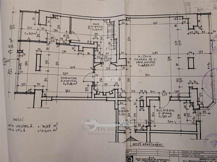 Apartament 100 mp, Bulevardul Nicolina – Rond Vechi, mobilat și utilat
