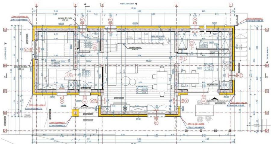 Casa individuala 4 camere semifinisata, 500mp teren, materiale premium - 4