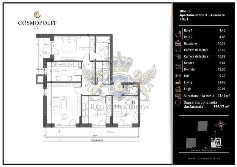 Apartament Modern, 4 Camere 113 Mp, Categorie Lux, Racadau - Brasov - 2