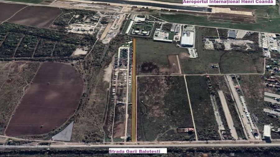 OTOPENI - Teren intravilan - 11,036 mp - front 15,2 ml
