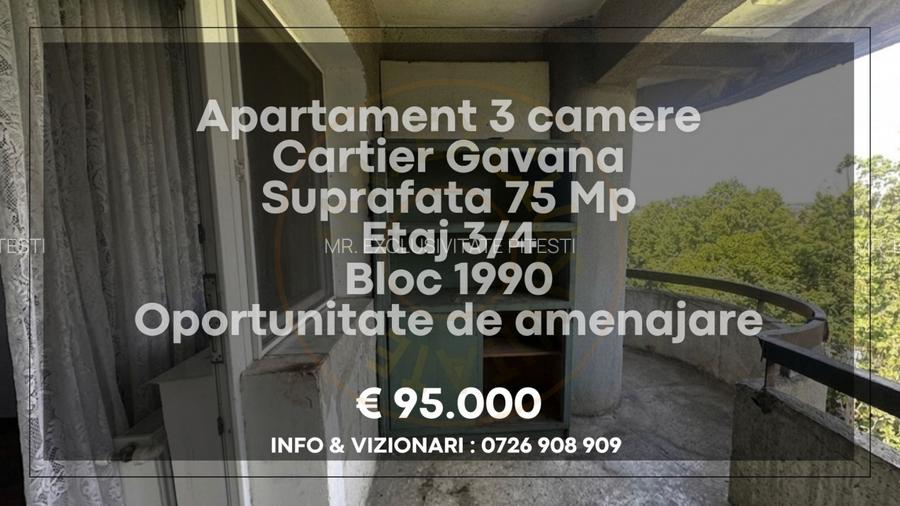 Apartament decomandat 3 camere Gavana - 7