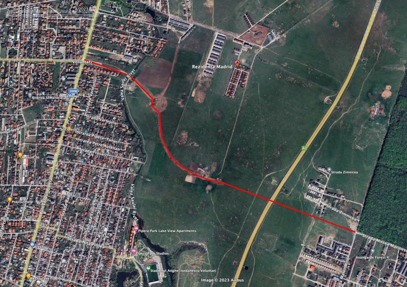 Teren constructii Voluntari in vecinatate A0