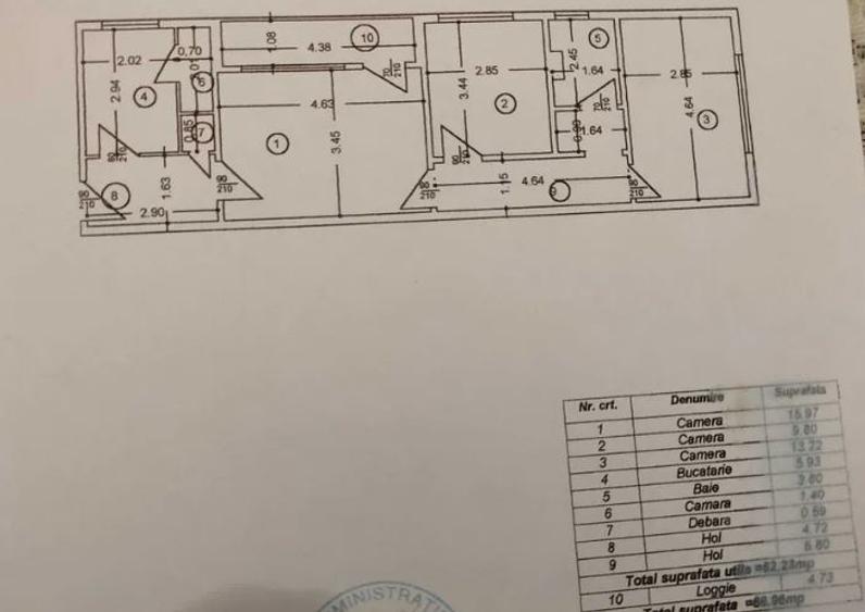 Apartament de 3 Camere,Titan Metrou,bl.reabilitat,Amenajat,Liber