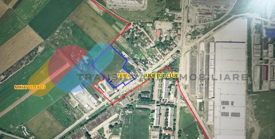 Teren intravilan 17.051 mp, Turda cu acces facil la autostrada