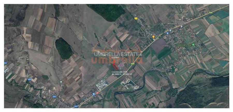 Teren de vanzare in Iclod 8.659m²/10€ m² DN1