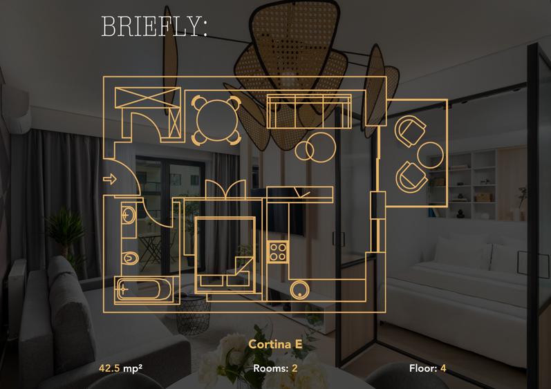 Cortina North Pipera Ready to move by Urbanesq | Smart 1BR & Parking TVA INCLUS