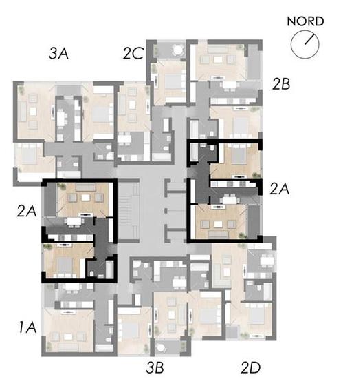 Apartament 2 Camere Incalzire in Pardoseala Ansamblu Nou Rahova