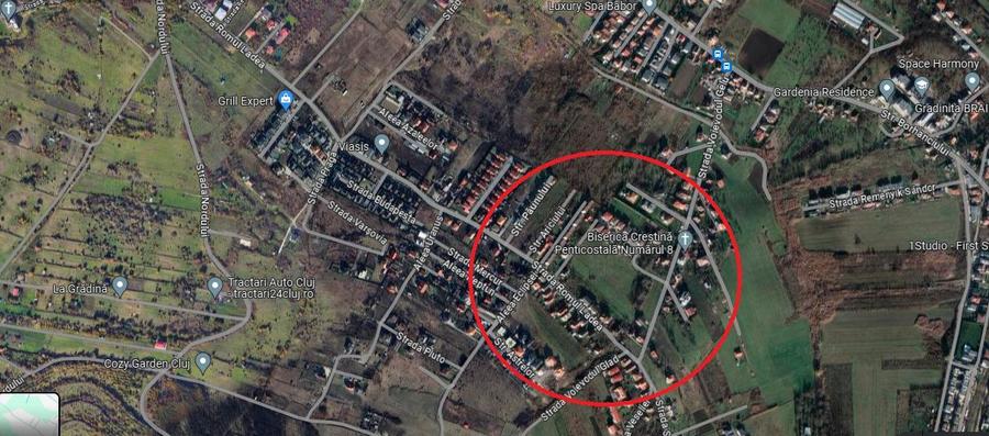 Teren pentru constructii,  cu PUZ in curs de obtinere in Borhanci