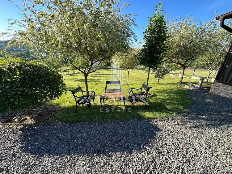 Domeniu privat, cu padure, cabana si teren de tenis, in Nadas