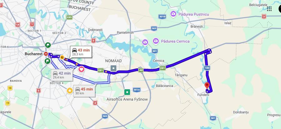 TEREN 828 MP + CASA 63 mp demolabila, Fundeni - Frunzaresti, Toate utilitatile -