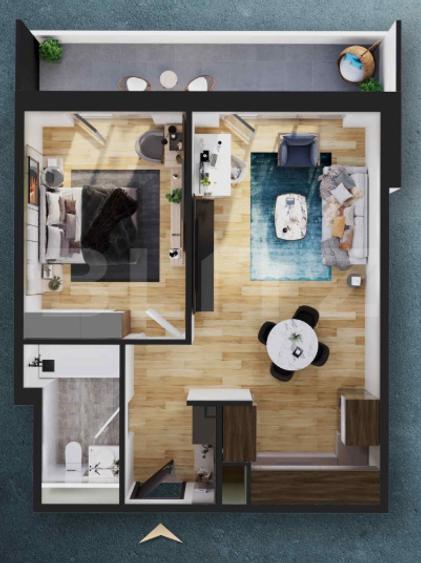 Apartament 2 camere, 51 mp, zona RIVUS, COMISION 0