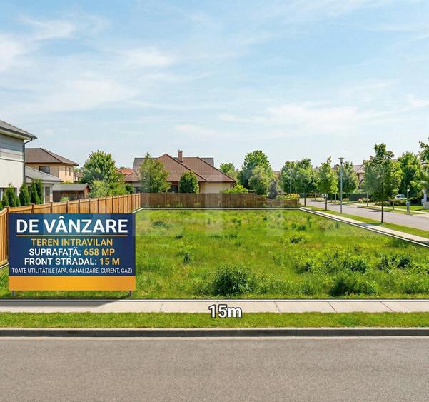 Teren intravilan 658 mp, Front 15m, Ideal Logistică/Depozitare | Freidorf