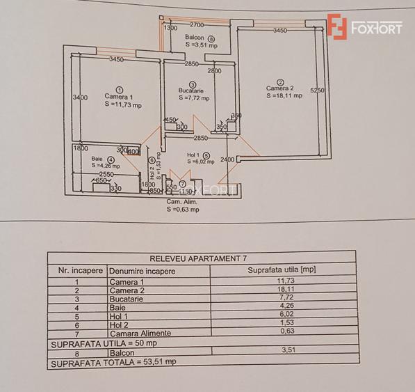 Apartament cu 2 camere decomandat, etaj 1, zona Girocului - 7