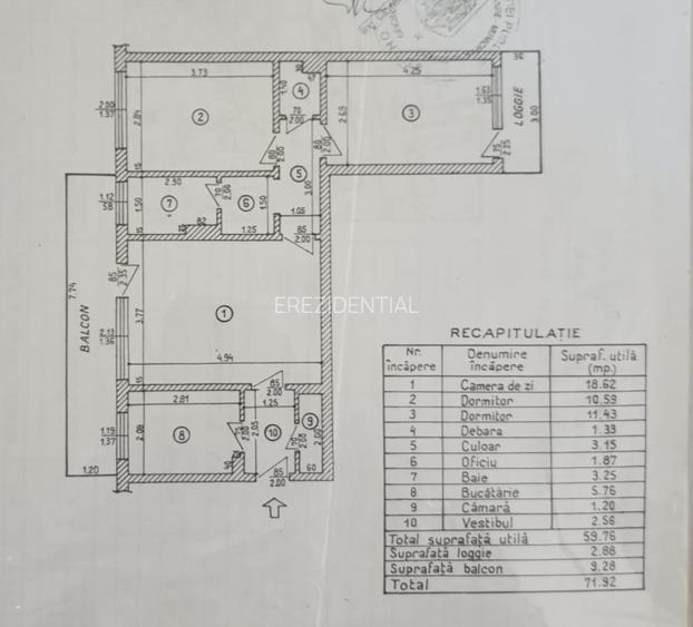 Apartament 3 camere-semidecomandat-zona Drumul Taberei - Favorit - 7