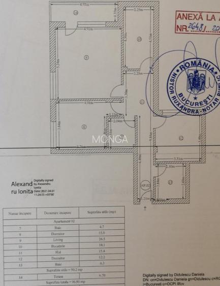 Apartament 3 camere 90mp + curte 70mp | 0 comision | Pipera | Mobilat Utilat - 7