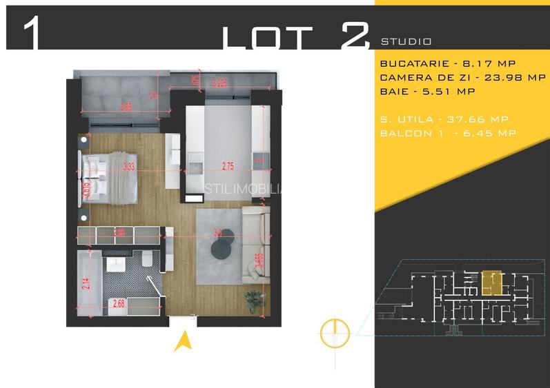 Apartament 2 camere STUDIO Pallady, PROMOTIE, METROU - 5