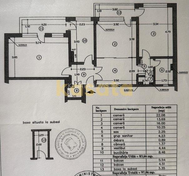 Apartament 4 Camere 🏡 | Etaj 1/6 🏢 | Fără Risc Seismic ✅| Boxă - 1