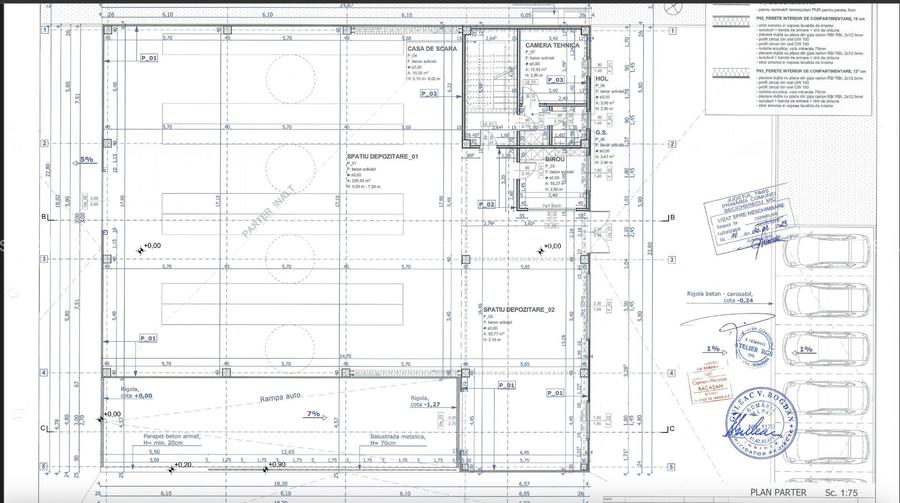 Hala depozitare cu birouri zona de N - 4