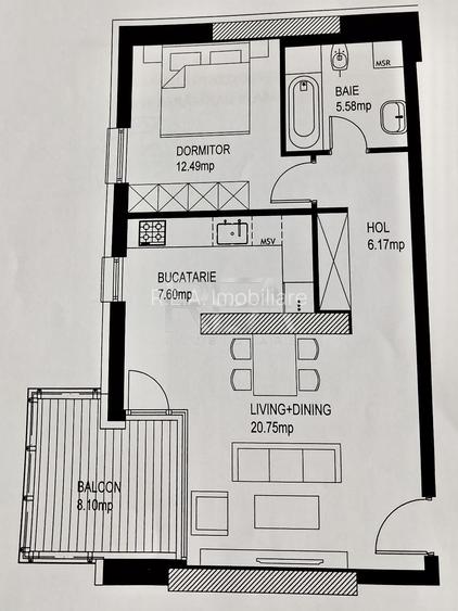 2 camere cu parcare subterană în ONE Herastrau Plaza - 11