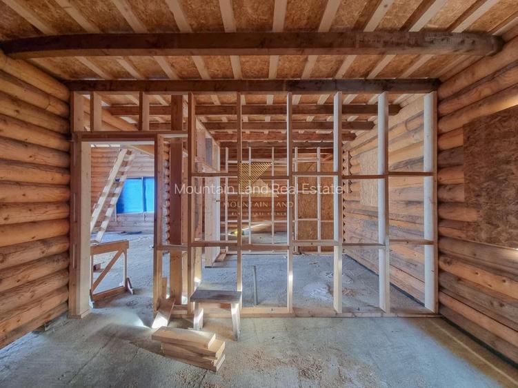 Cabana din bușteni la rosu pe teren 722 mp, Bod COMISION 0 - 8