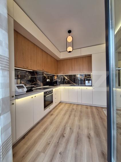 Apartament 2 camere Lux, ultrafinisat, mobilat complet, terasa 12mp, la cheie. - 4