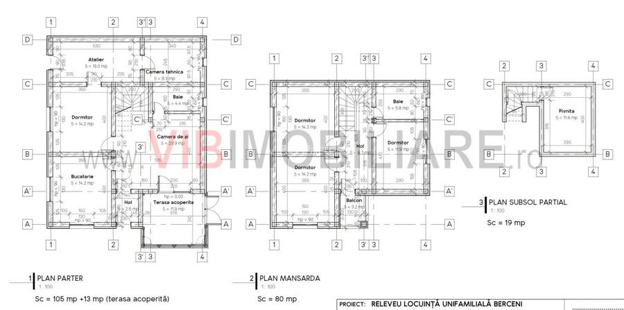 Vila - P+M - 217 mp - 2005 - teren 412mp -  Comuna Berceni - Primarie - 18