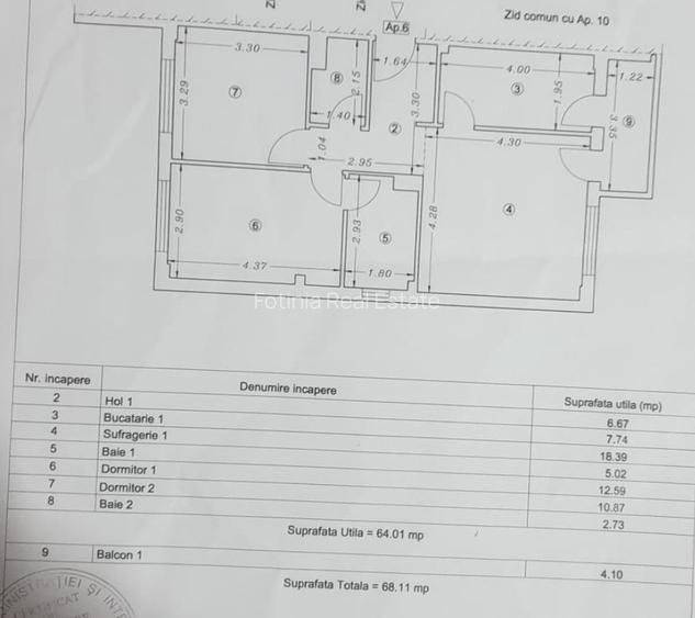 Apartament 3 Camere Tomis Plus etaj 1 - 1