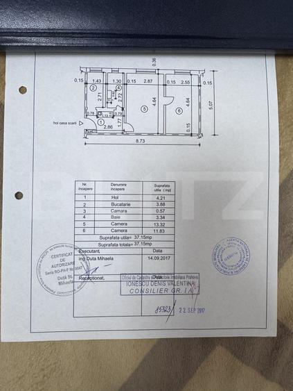 Apartament cu 2 camere, 38 mp, zona Malu Rosu