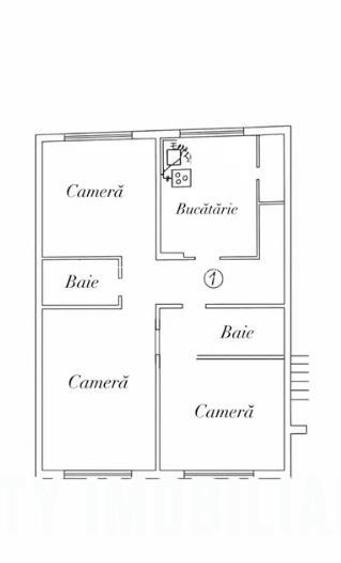 Apartament 3 camere decomandat, BRD Marasti - 3