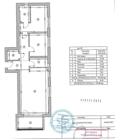 Apartament 3 camere LUXURIA RESIDENCE - zona DOMENII, parcare inclusă - 1