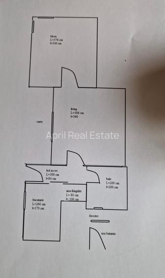 Tineretului, ap. 2 camere, 50mp, parter, curte 10mp, 650Euro/luna - 9
