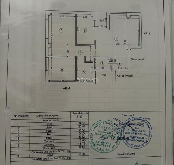 FALEZA NORD-CERONAV-APARTAMENT CU 3 CAMERE BLOC NOU MOBILAT LUX - 9
