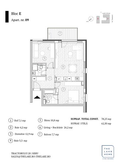 Apartament 3 camere de vanzare - 1