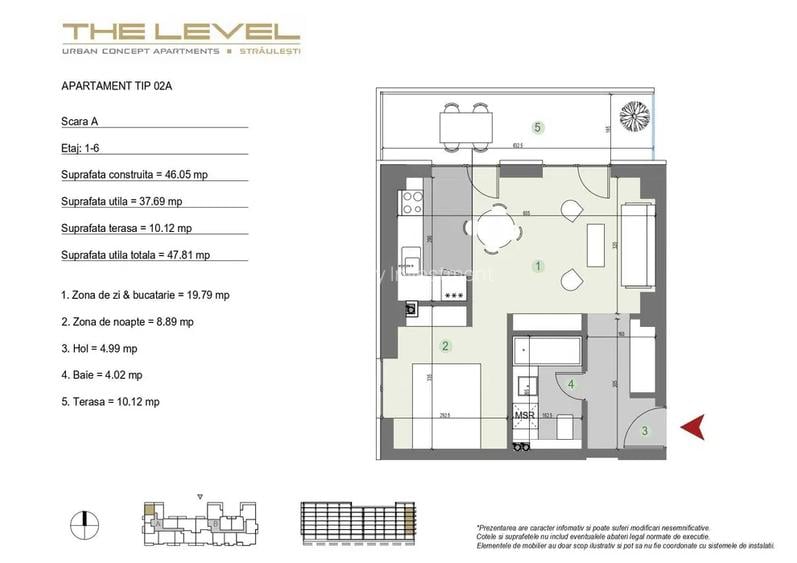 The Level Residence - Damaroaia | 2 Camere | Parcare | Centrala - 8