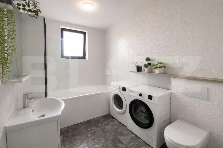 Apartament 2 camere, semidecomandat, 50 mp, parcare, zona Stejarului, - 4