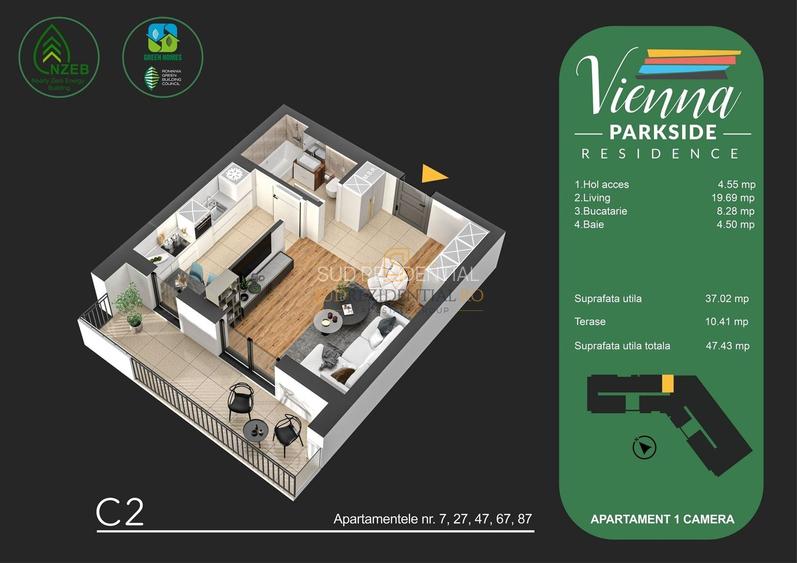 Garsoniera moderna in ansamblu rezidential premium - Berceni, Sector 4 - 1